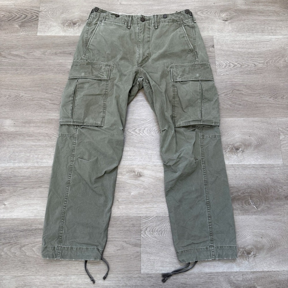 VTG RRL Military Cargo Pants Paratrooper Double RL Ralph Lauren ACTUAL SZ 32x28